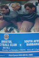 Bristol South Africa Barbarians 1993 memorabilia